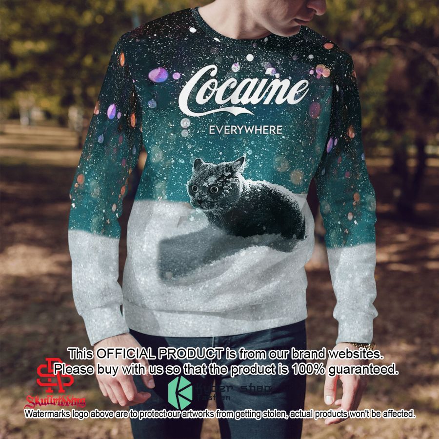 Cat Cocaine Let It Snow Sweater 4 Cat Cocaine Let It Snow Sweater word3