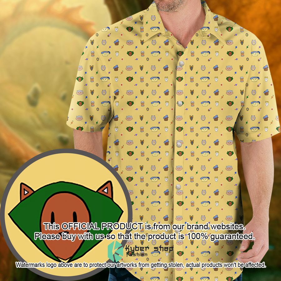 Cat Dungeons & Dragons Classes Pattern Hawaiian Shirt word2
