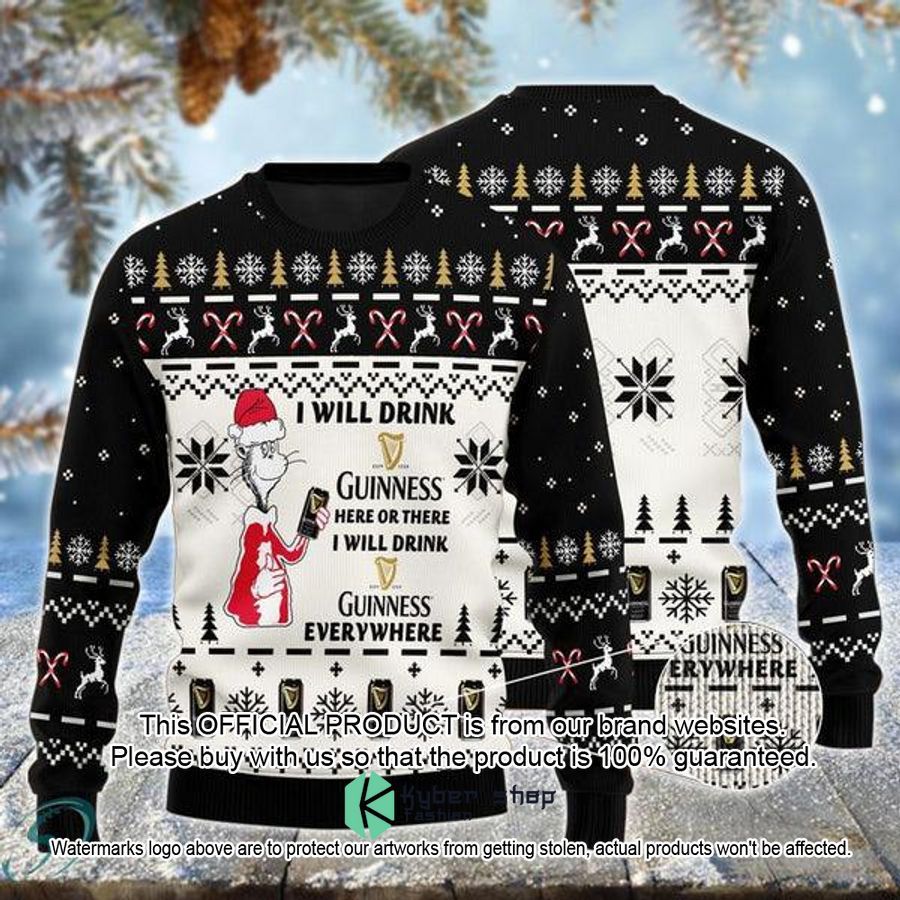 CatSeuss Guinness Ugly Christmas Sweater word2