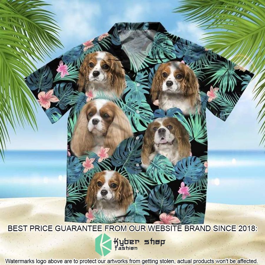 Cavalier King Charles Spaniel Summer Leaves Hawaiian Shirt