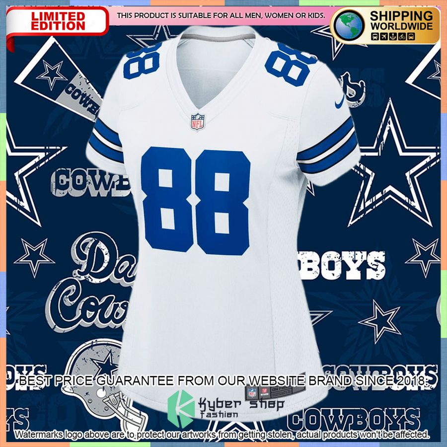 CeeDee Lamb Dallas Cowboys Women's White Football Jersey 33 CeeDee Lamb Dallas Cowboys Women's White Football Jersey word2