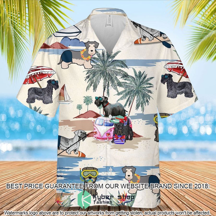 Cesky Terrier Summer Beach Hawaiian Shirt