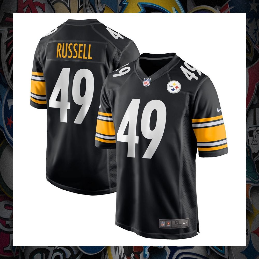 Chapelle Russell Pittsburgh Steelers Black Football Jersey 8 Chapelle Russell Pittsburgh Steelers Black Football Jersey word3