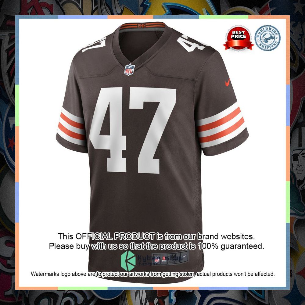 Charley Hughlett Cleveland Browns Brown Football Jersey 6 Charley Hughlett Cleveland Browns Brown Football Jersey word3