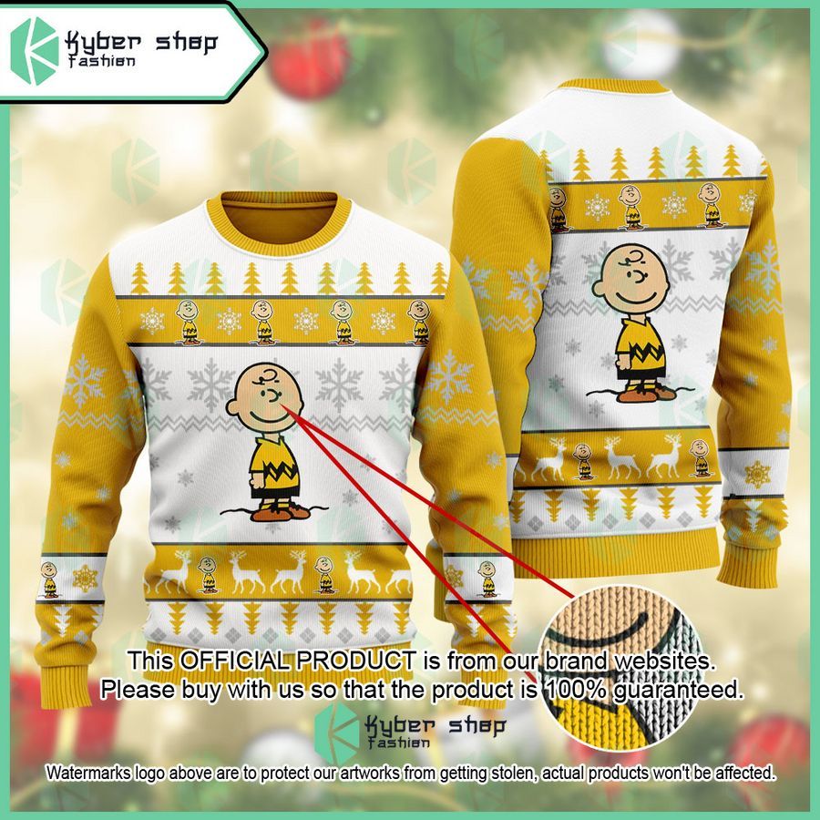 Charlie Brown The Charlie Brown and Snoopy Show Christmas Sweater word3