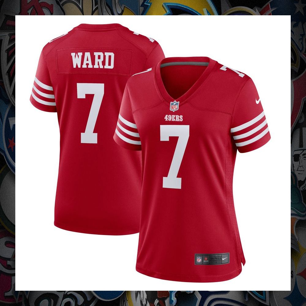 Charvarius Ward San Francisco 49ers Scarlet Football Jersey 5 Charvarius Ward San Francisco 49ers Scarlet Football Jersey word2