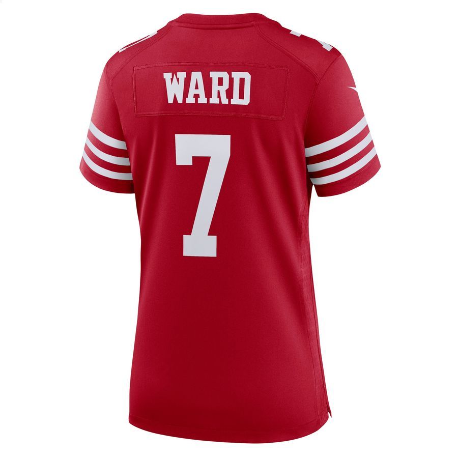 Charvarius Ward San Francisco 49ers Scarlet Football Jersey 3 Charvarius Ward San Francisco 49ers Scarlet Football Jersey word2