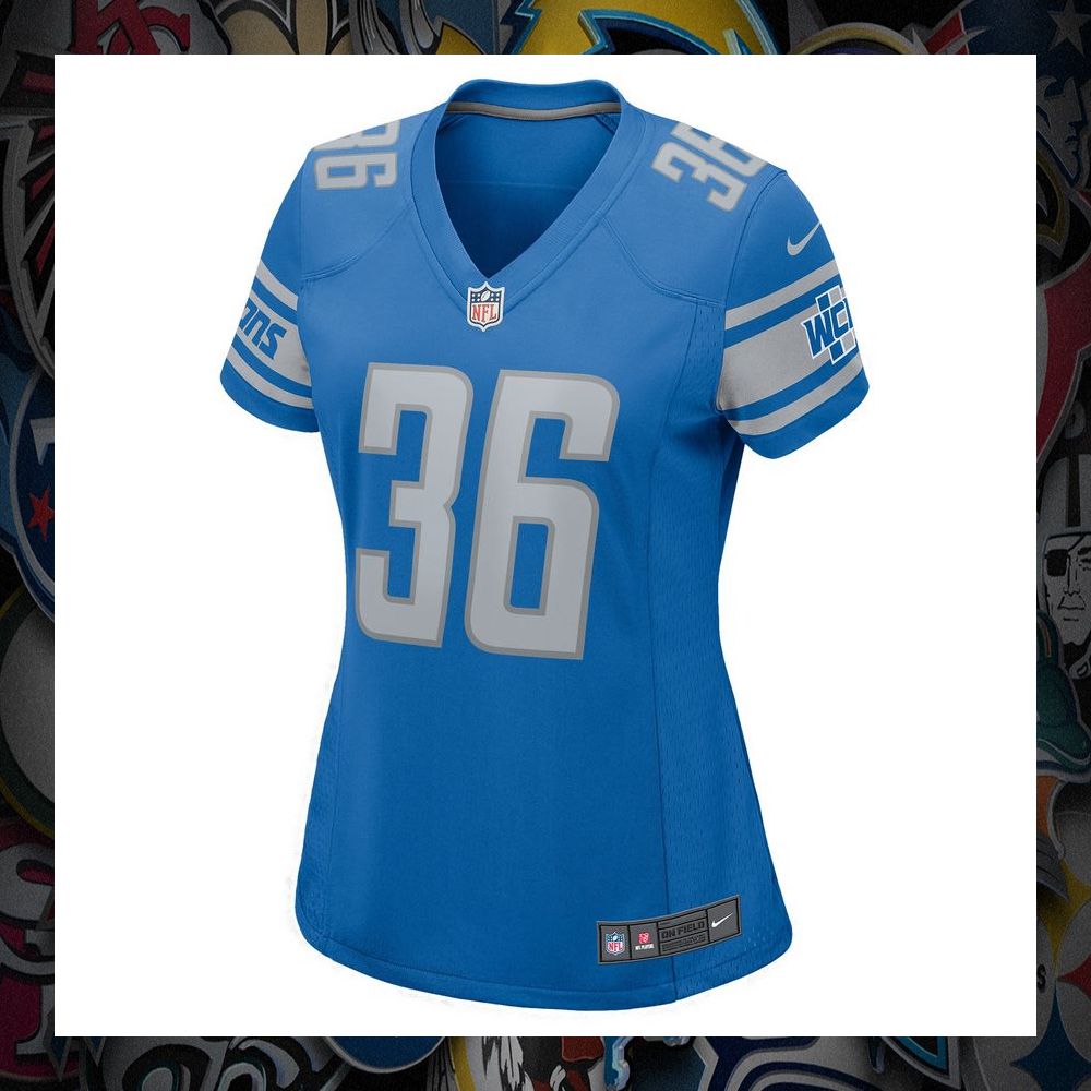 Chase Lucas Detroit Lions Blue Football Jersey 6 Chase Lucas Detroit Lions Blue Football Jersey word2