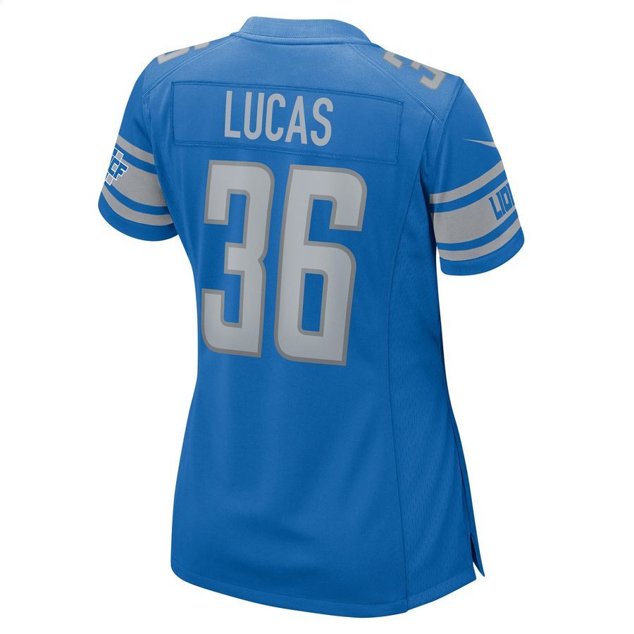Chase Lucas Detroit Lions Blue Football Jersey 3 Chase Lucas Detroit Lions Blue Football Jersey word2