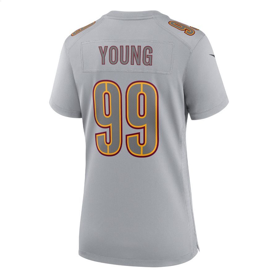 Chase Young Washington Commanders Atmosphere Fashion Gray Football Jersey 3 Chase Young Washington Commanders Atmosphere Fashion Gray Football Jersey word2