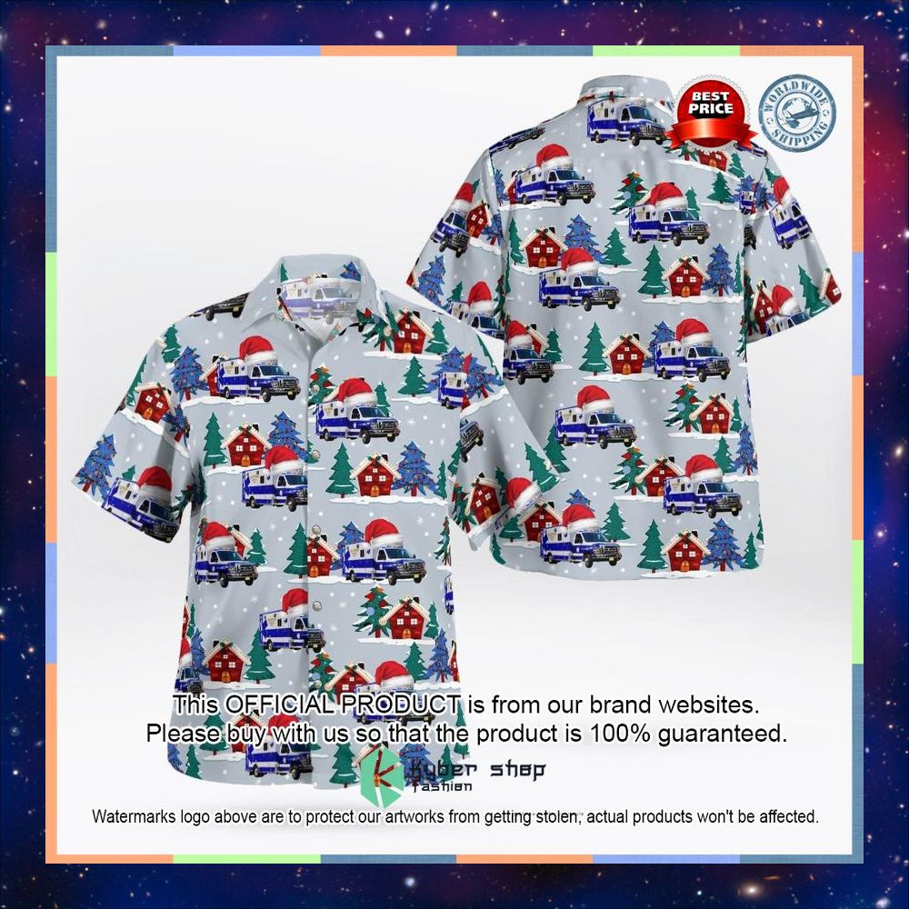 Chatham New Jersey Chatham Emergency Squad Christmas Hawaiian Shirt 5 Chatham New Jersey Chatham Emergency Squad Christmas Hawaiian Shirt word3