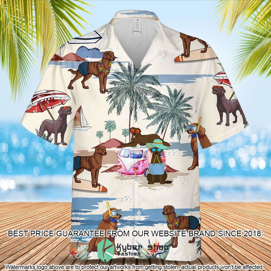 Chesapeake Bay Retriever Summer Beach Hawaiian Shirt