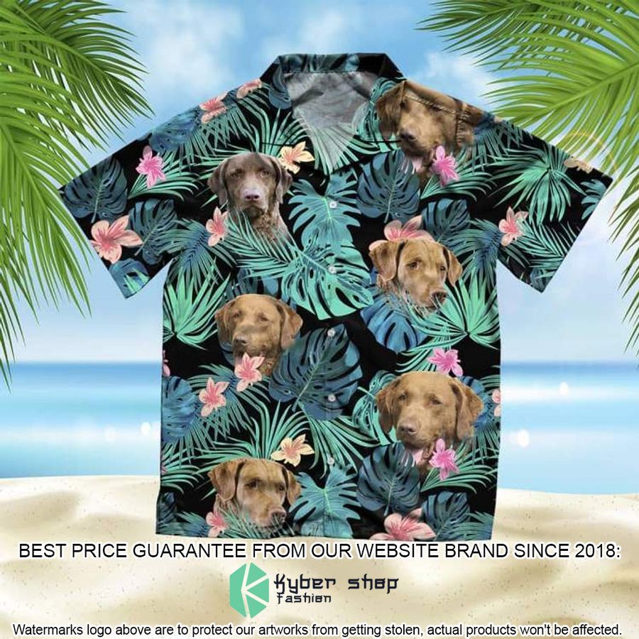 Chesapeake Bay Retriever Summer Leaves Hawaiian Shirt