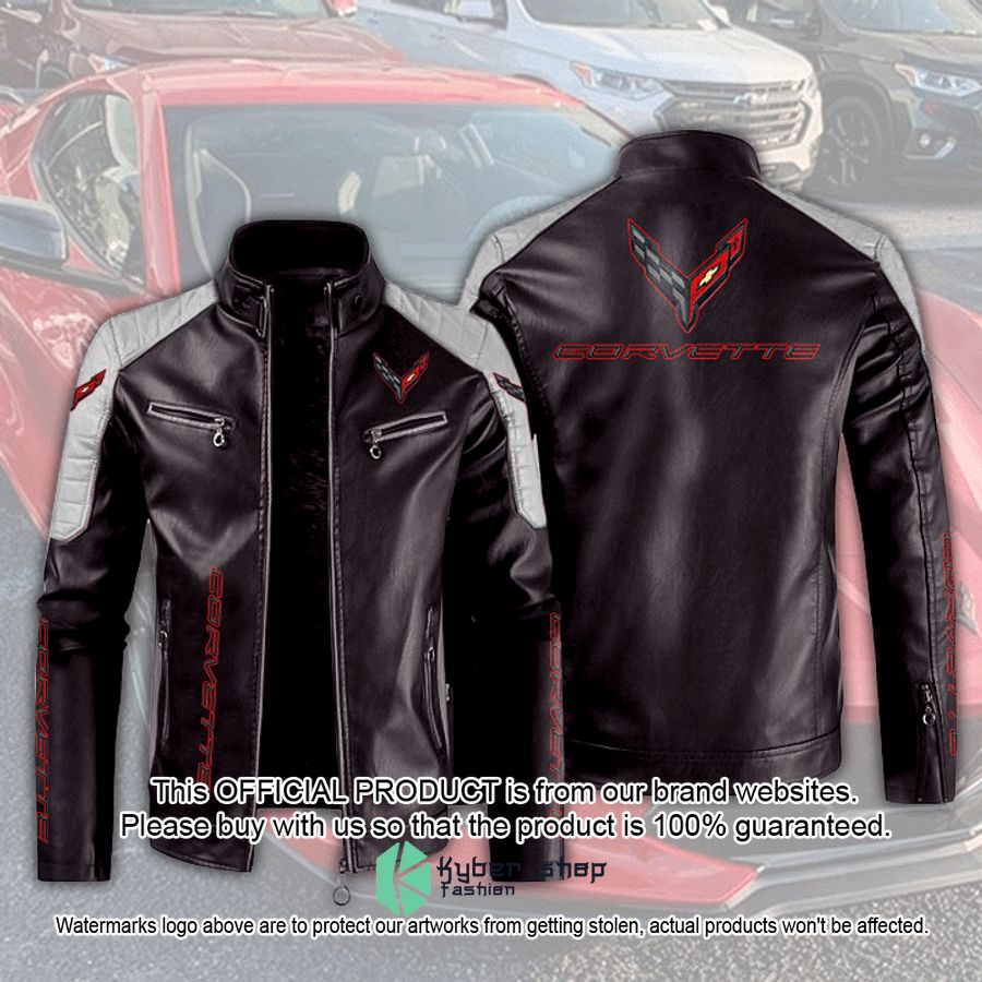 Chevrolet Corvette C8 Motor Block Leather Jacket 3 Chevrolet Corvette C8 Motor Block Leather Jacket word2
