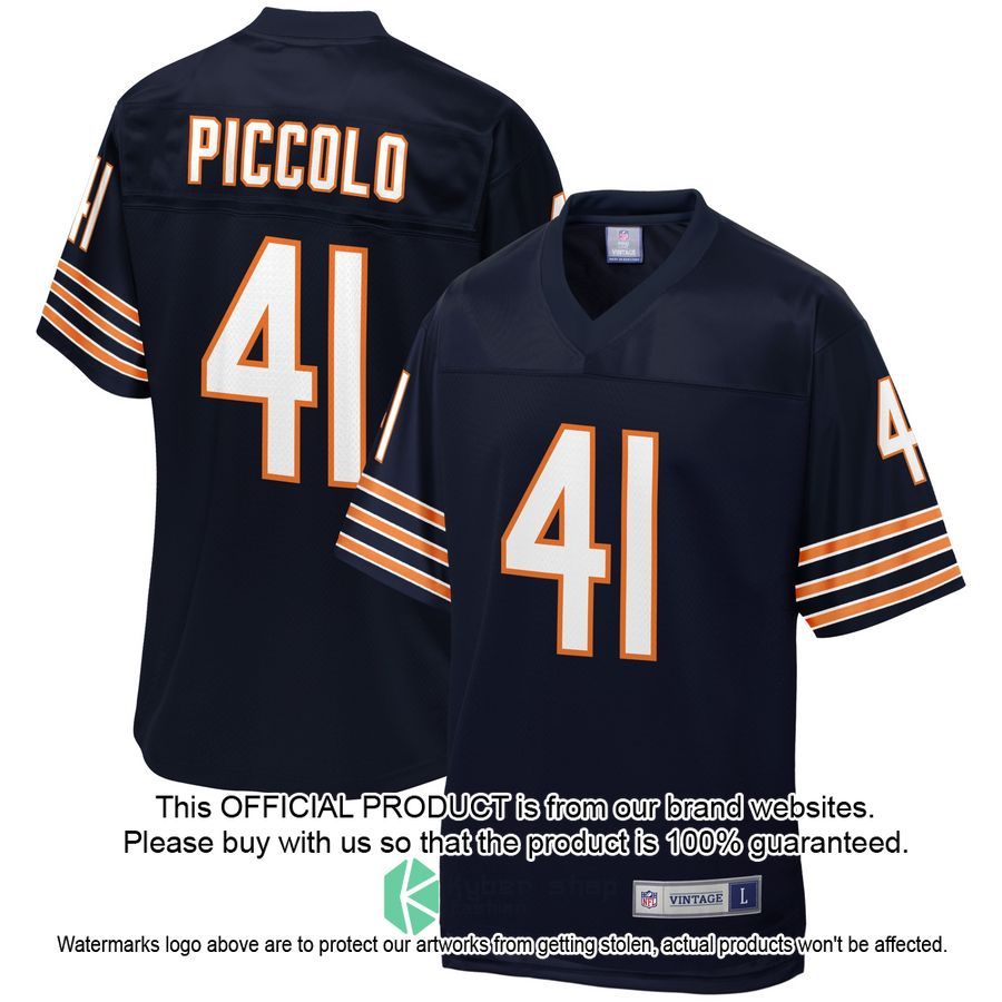Chicago Bears Brian Piccolo NFL Pro Line Retired Team Navy Football Jersey