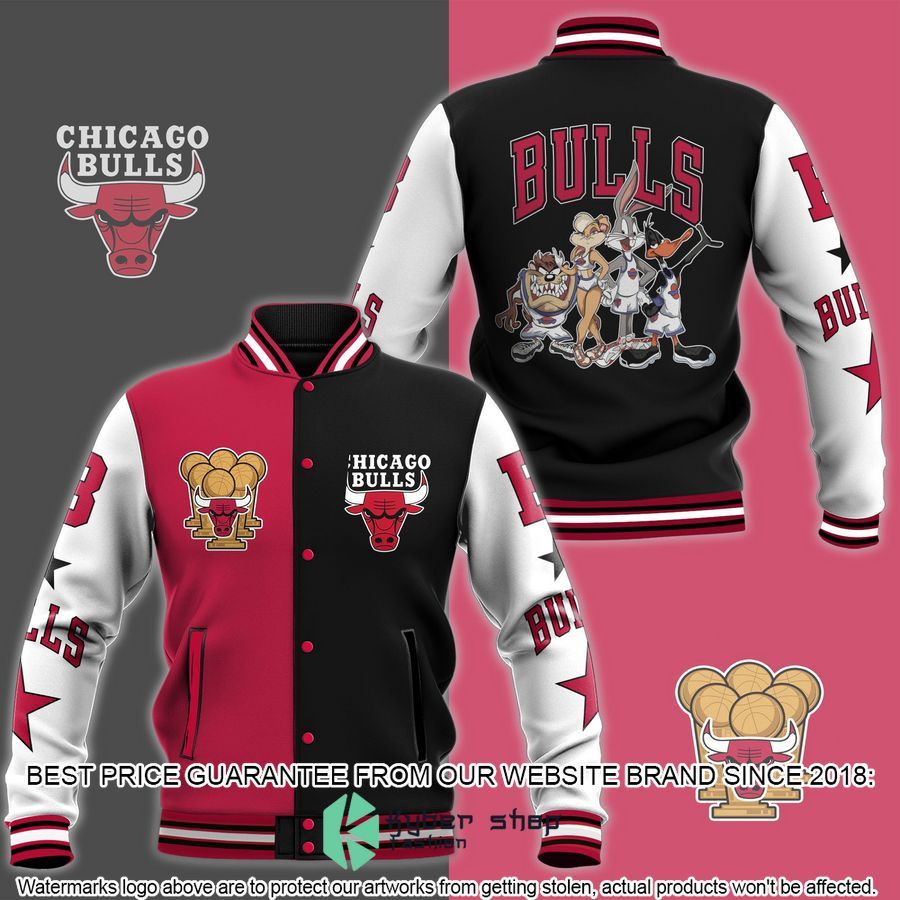 Chicago Bulls Looney Tunes Baseball Jersey word3