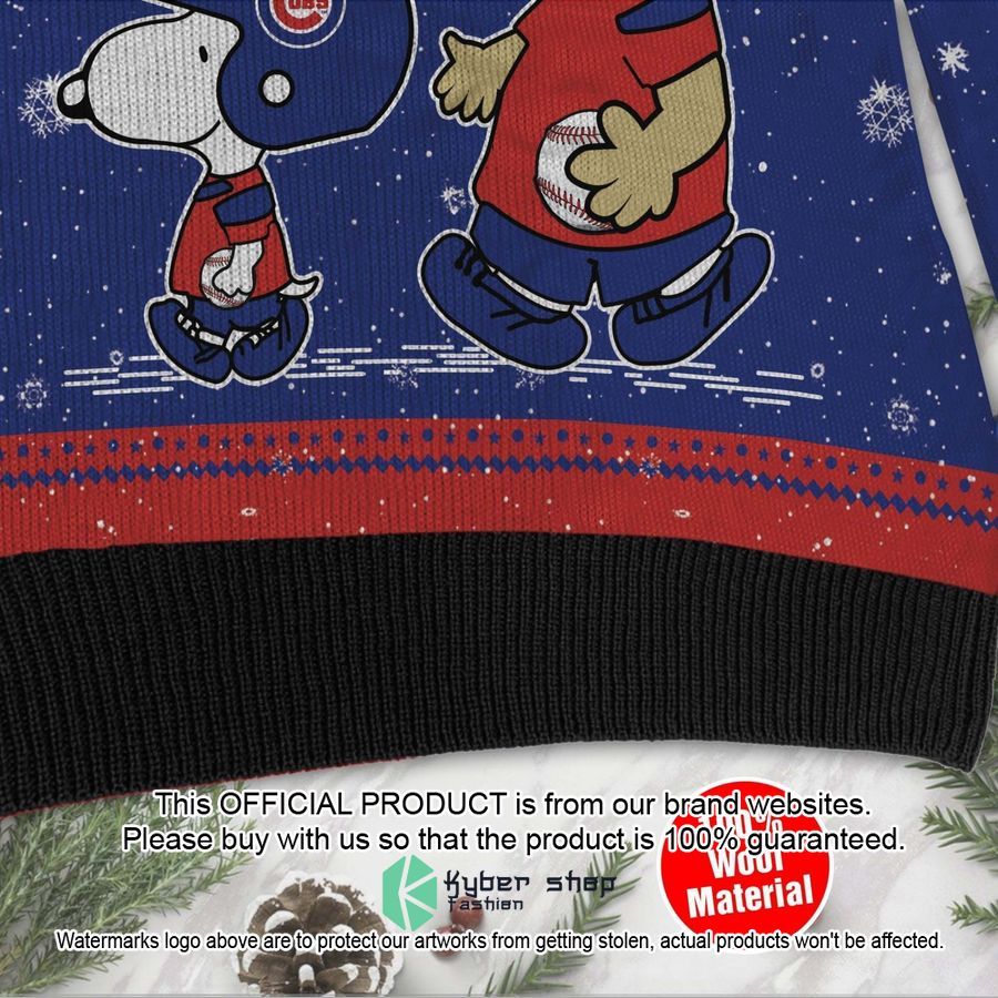 Chicago Cubs Charlie Brown Snoopy Wear Football Jersey Christmas Sweater 4 Chicago Cubs Charlie Brown Snoopy Wear Football Jersey Christmas Sweater word2