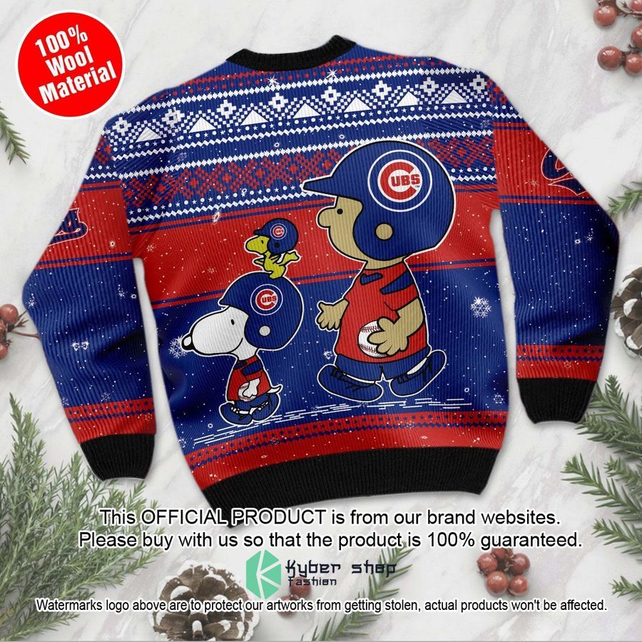 Chicago Cubs Charlie Brown Snoopy Wear Football Jersey Christmas Sweater 5 Chicago Cubs Charlie Brown Snoopy Wear Football Jersey Christmas Sweater word2
