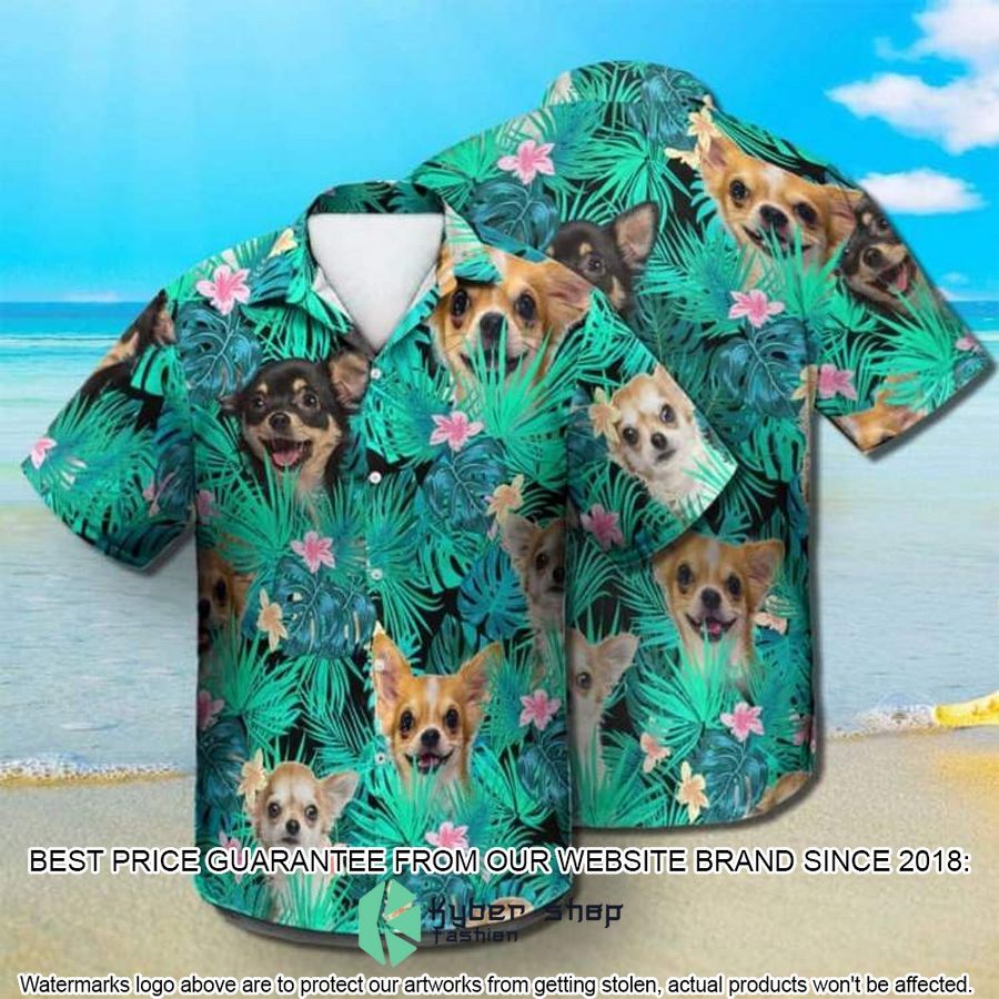 Chihuahua Summer Leaves Hawaiian Shirt