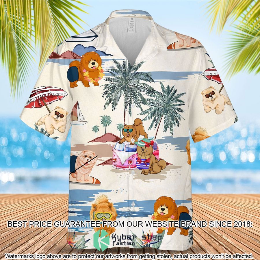 Chow Chow Summer Beach Hawaiian Shirt