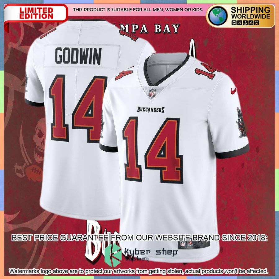 Chris Godwin Tampa Bay Buccaneers Vapor White Football Jersey 4 Chris Godwin Tampa Bay Buccaneers Vapor White Football Jersey word2