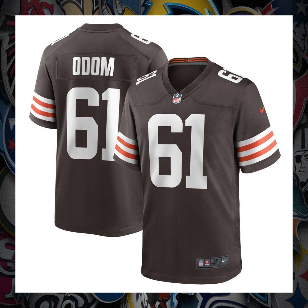 Chris Odom Cleveland Browns Brown Football Jersey 5 Chris Odom Cleveland Browns Brown Football Jersey word3