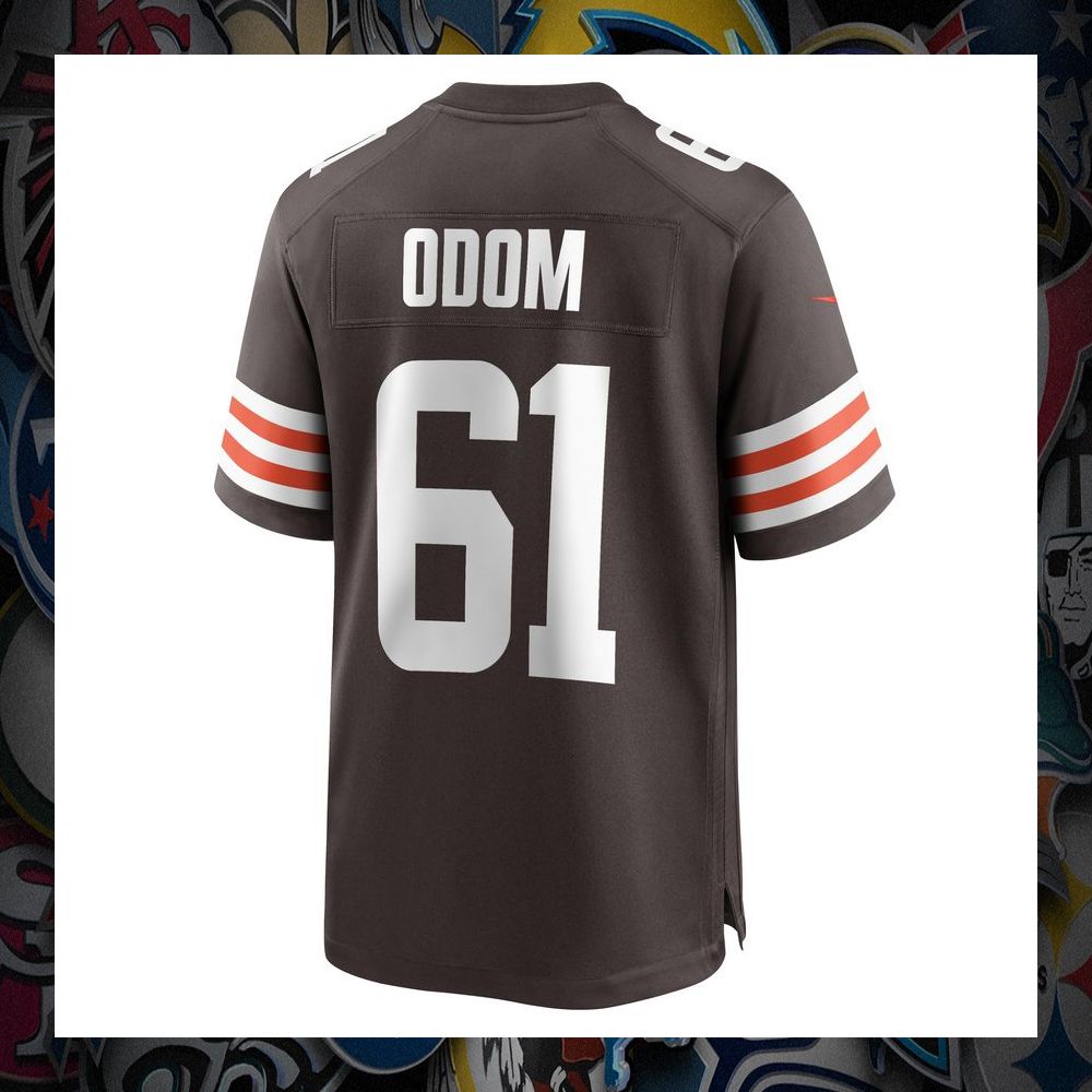 Chris Odom Cleveland Browns Brown Football Jersey 7 Chris Odom Cleveland Browns Brown Football Jersey word3