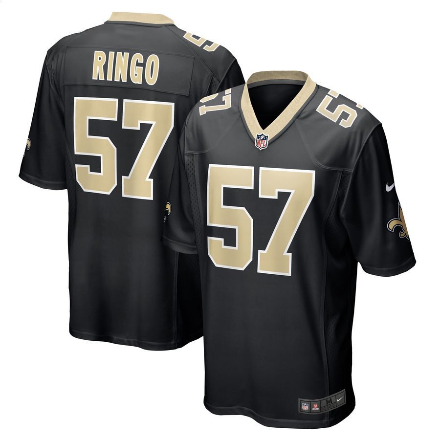 Christian Ringo New Orleans Saints Black Football Jersey