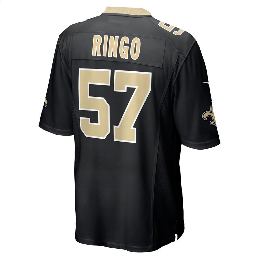 Christian Ringo New Orleans Saints Black Football Jersey 3 Christian Ringo New Orleans Saints Black Football Jersey word1