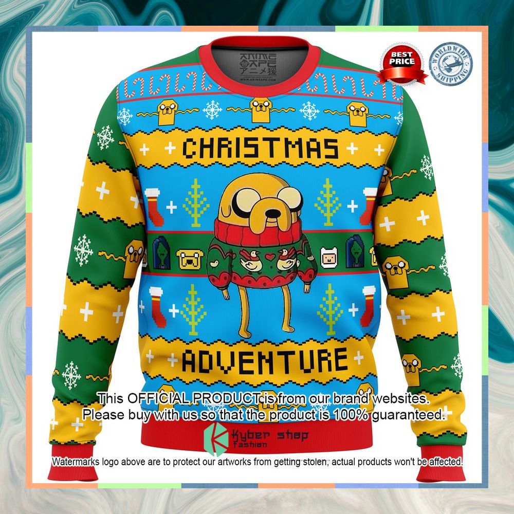 Christmas Adventure Time Ugly Christmas Sweater 7 Christmas Adventure Time Ugly Christmas Sweater word2
