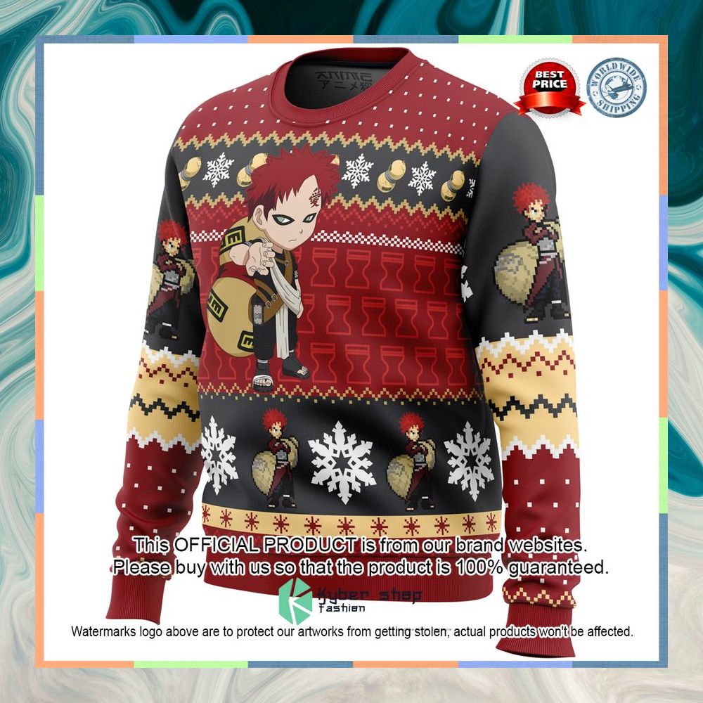 Christmas Gaara Naruto Ugly Christmas Sweater 8 Christmas Gaara Naruto Ugly Christmas Sweater word3