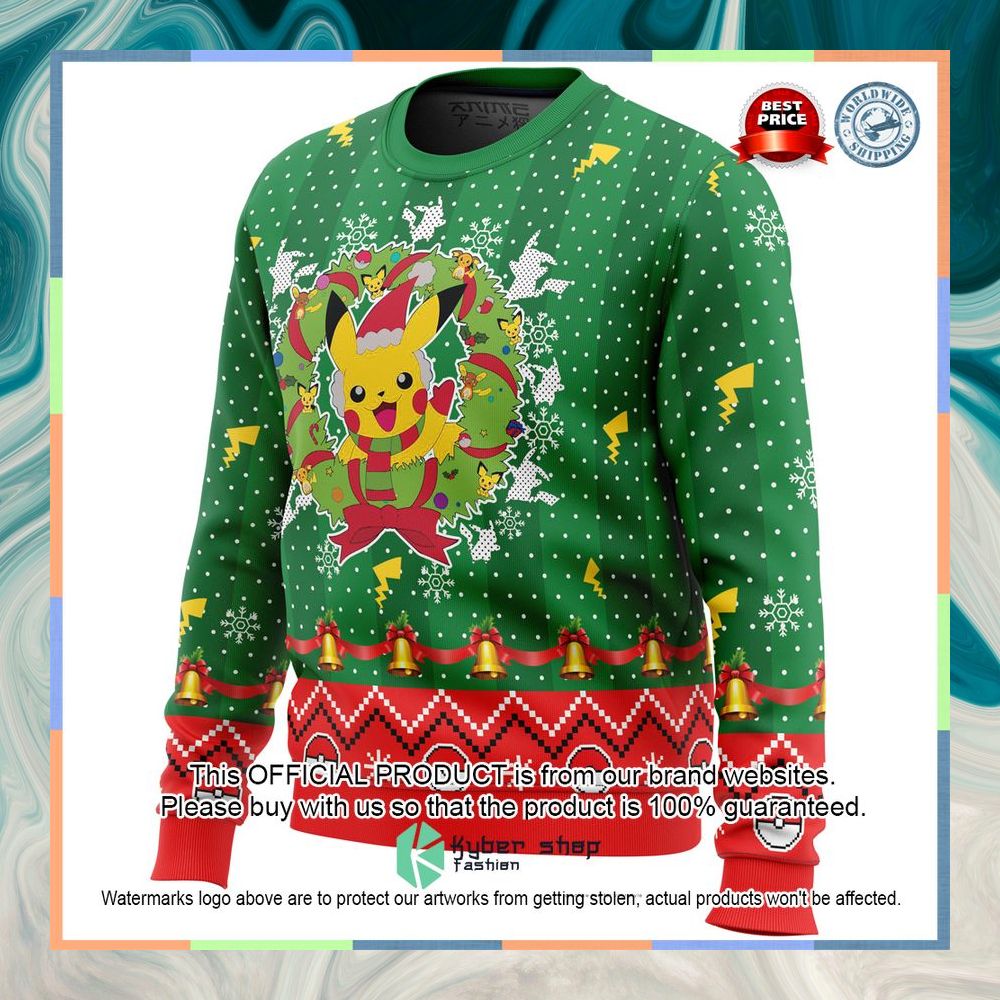 Christmas Pikachu Pokemon Ugly Christmas Sweater 8 Christmas Pikachu Pokemon Ugly Christmas Sweater word3