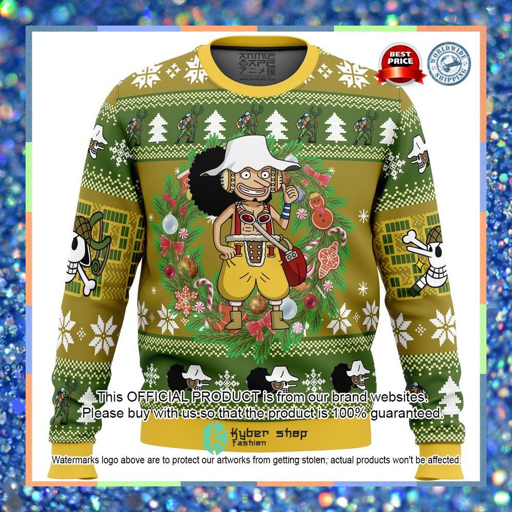 Christmas Usopp One Piece Ugly Christmas Sweater 12 Christmas Usopp One Piece Ugly Christmas Sweater word1