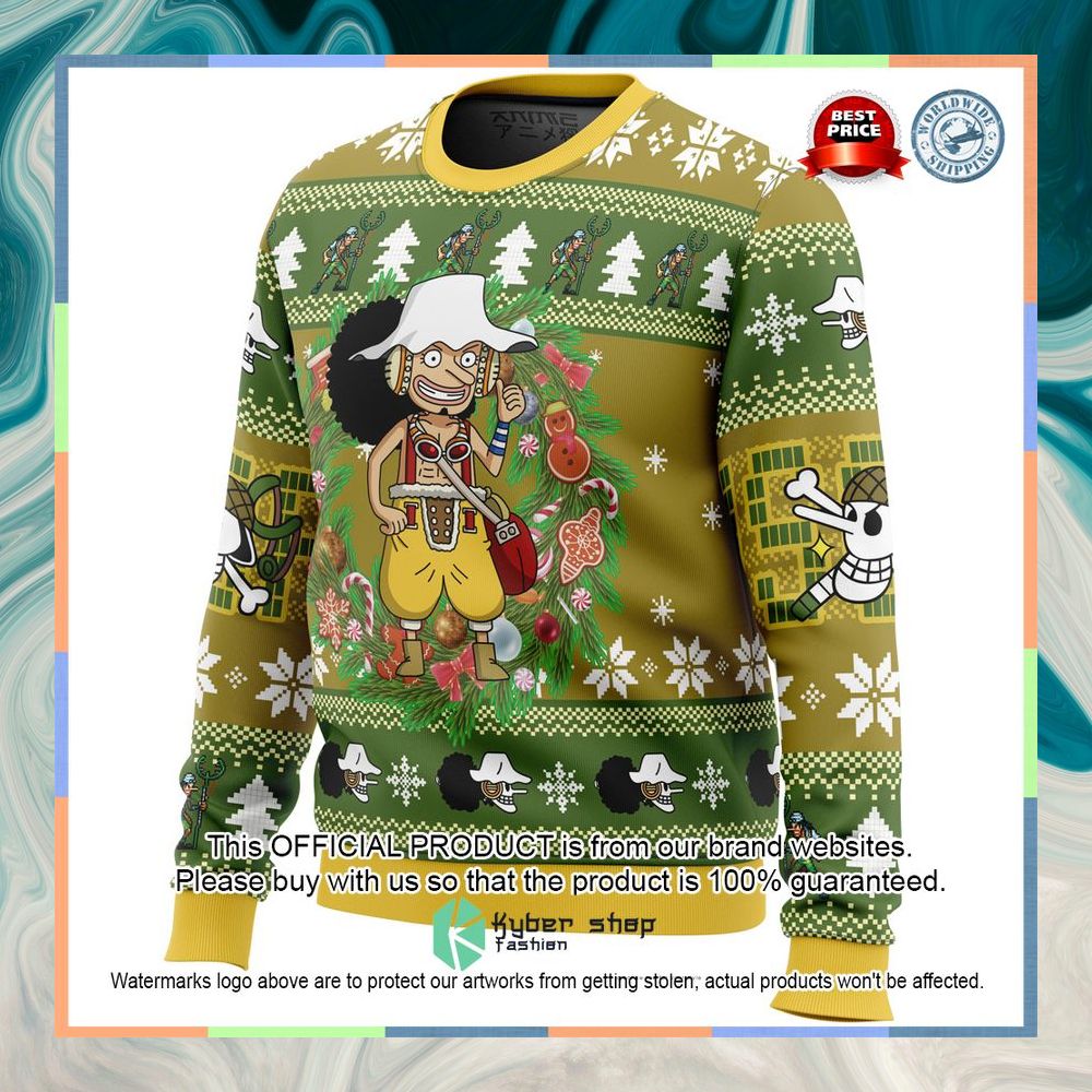 Christmas Usopp One Piece Ugly Christmas Sweater 8 Christmas Usopp One Piece Ugly Christmas Sweater word1