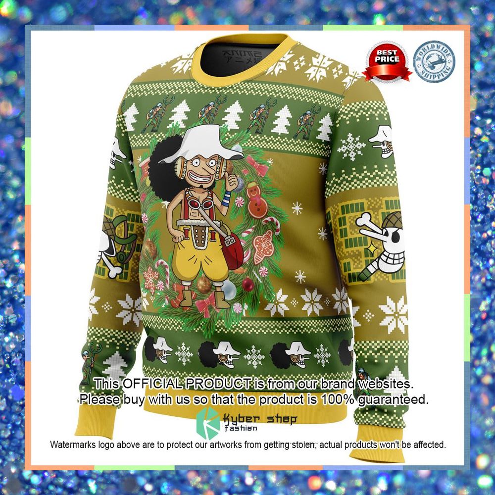 Christmas Usopp One Piece Ugly Christmas Sweater 13 Christmas Usopp One Piece Ugly Christmas Sweater word1