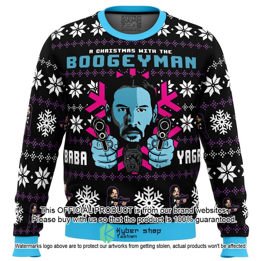 Christmas with the Boogeyman John Wick Ugly Christmas Sweater