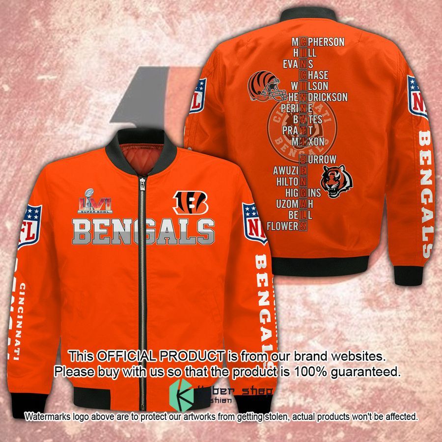 Cincinnati Bengals Bomber Jacket 6 Cincinnati Bengals Bomber Jacket word3