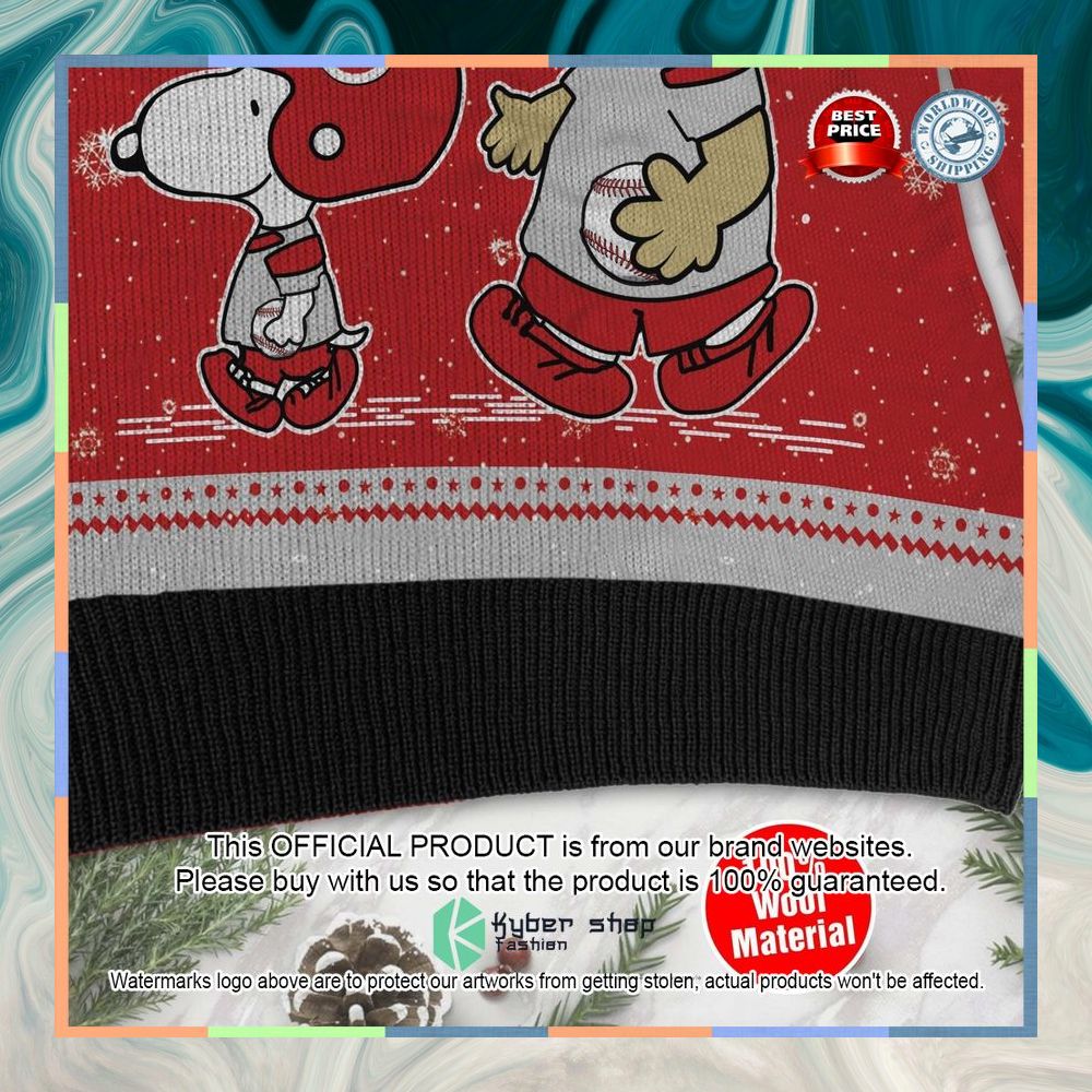 Cincinnati Reds Charlie Brown Snoopy Wear Football Jersey Christmas Sweater 9 Cincinnati Reds Charlie Brown Snoopy Wear Football Jersey Christmas Sweater word1