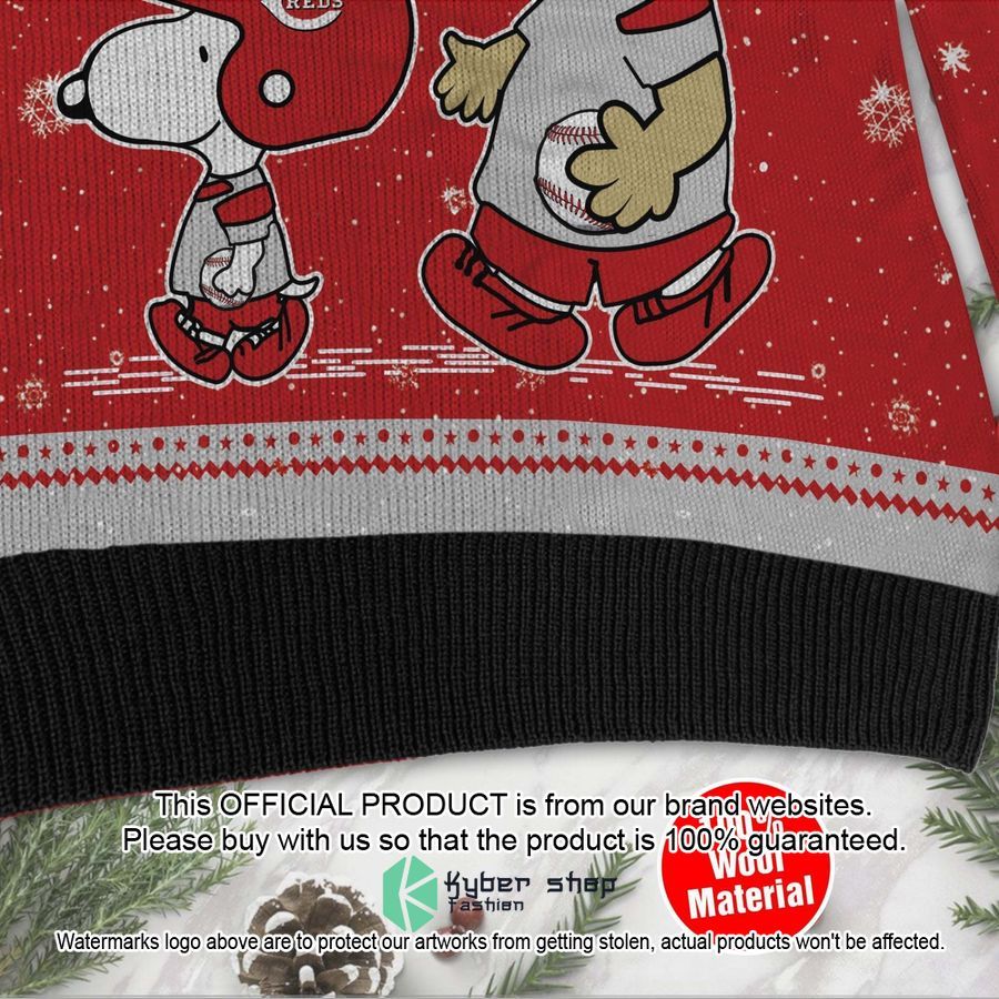 Cincinnati Reds Charlie Brown Snoopy Wear Football Jersey Christmas Sweater 4 Cincinnati Reds Charlie Brown Snoopy Wear Football Jersey Christmas Sweater word1