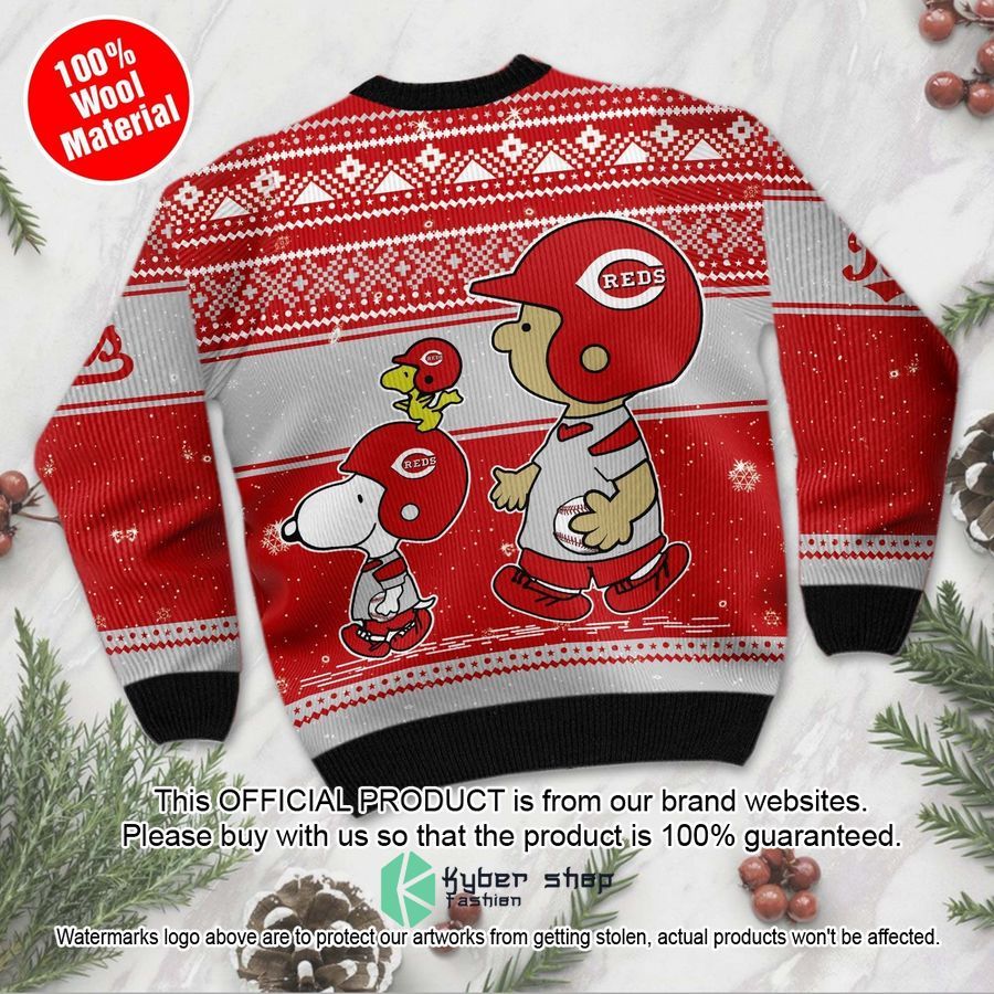 Cincinnati Reds Charlie Brown Snoopy Wear Football Jersey Christmas Sweater 5 Cincinnati Reds Charlie Brown Snoopy Wear Football Jersey Christmas Sweater word1