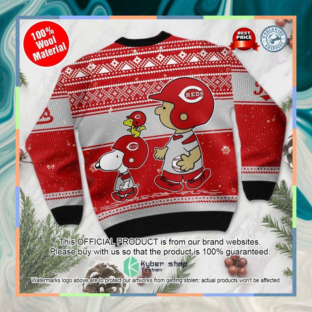 Cincinnati Reds Charlie Brown Snoopy Wear Football Jersey Christmas Sweater 10 Cincinnati Reds Charlie Brown Snoopy Wear Football Jersey Christmas Sweater word1