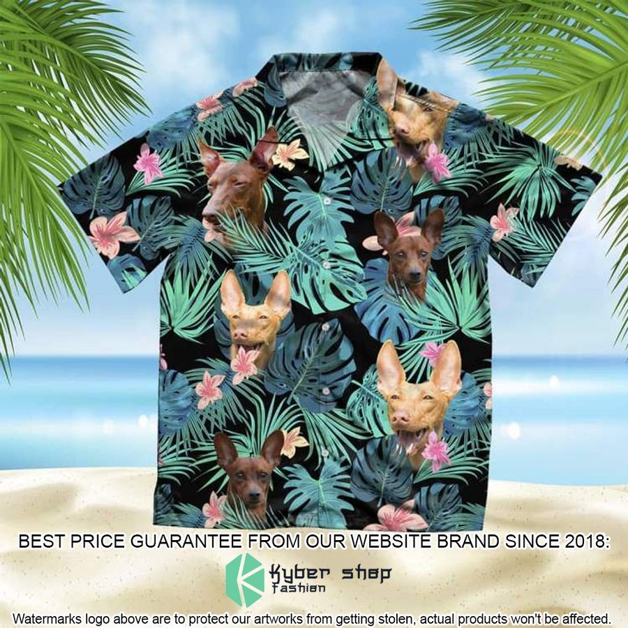Cirneco Dell'Etna Summer Leaves Hawaiian Shirt word2