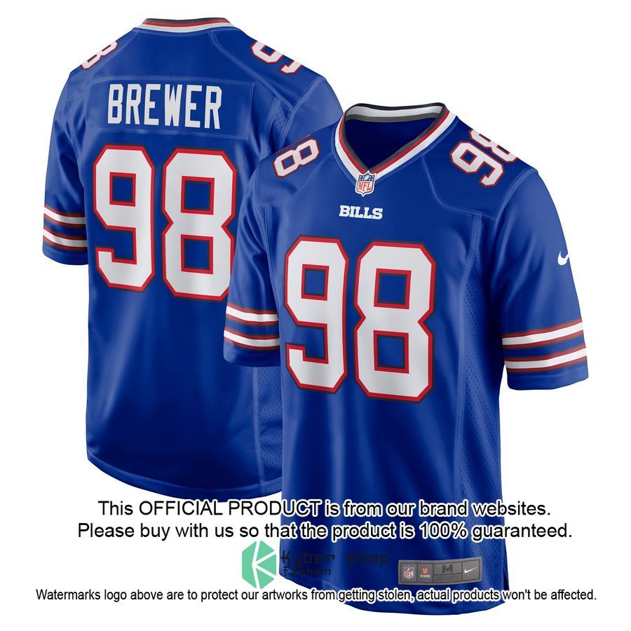 CJ Brewer Buffalo Bills Royal Football Jersey 4 CJ Brewer Buffalo Bills Royal Football Jersey word2