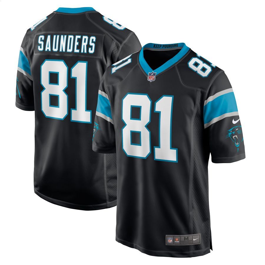 CJ Saunders Carolina Panthers Black Football Jersey