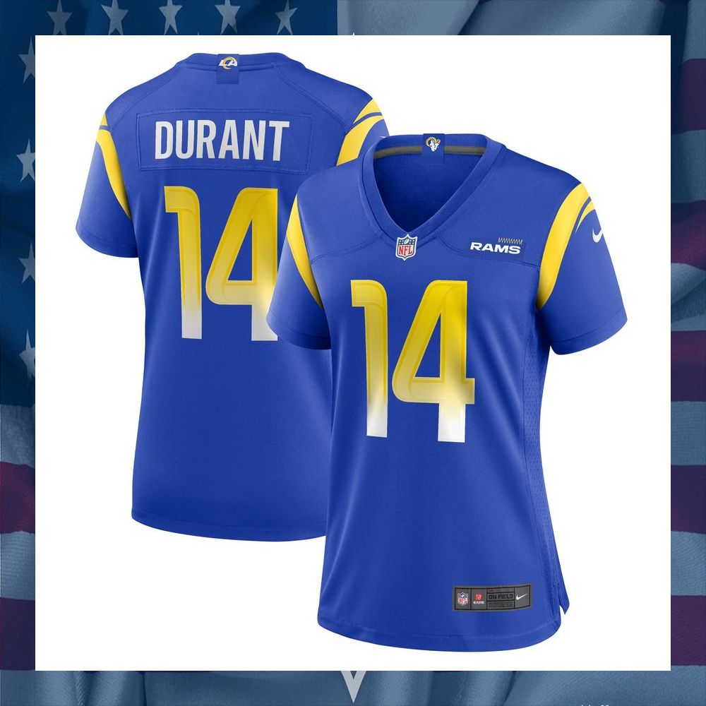 Cobie Durant Los Angeles Rams Women's Royal Football Jersey 8 Cobie Durant Los Angeles Rams Women's Royal Football Jersey word3