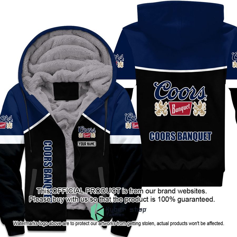 Coors Banquet Custom Fleece Hoodie word1