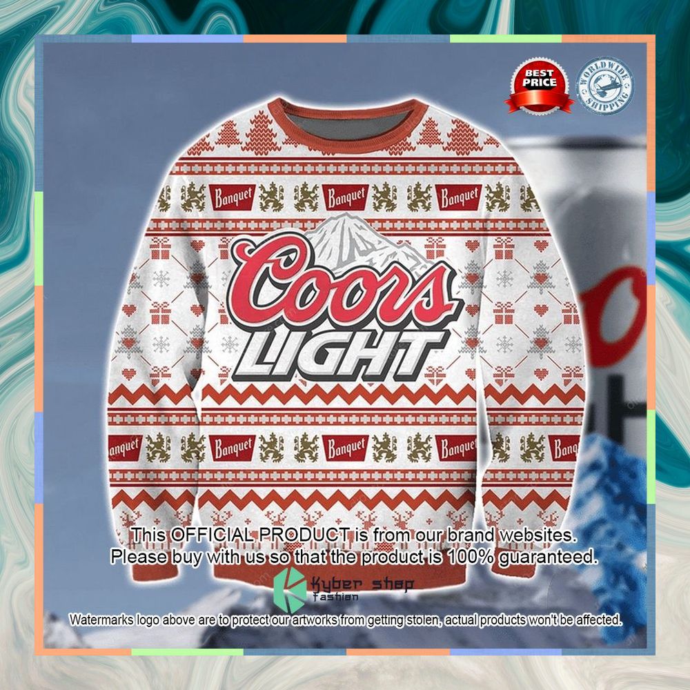 Coors Light Beer Ugly Sweater