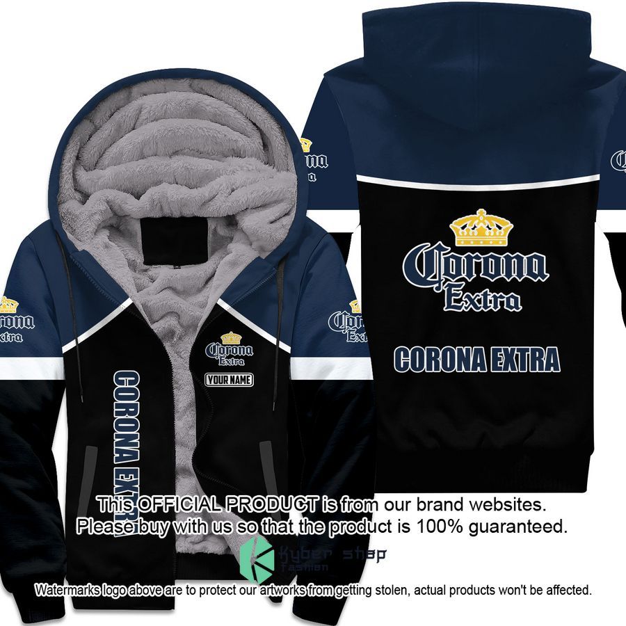 Corona Extra Custom Fleece Hoodie word1