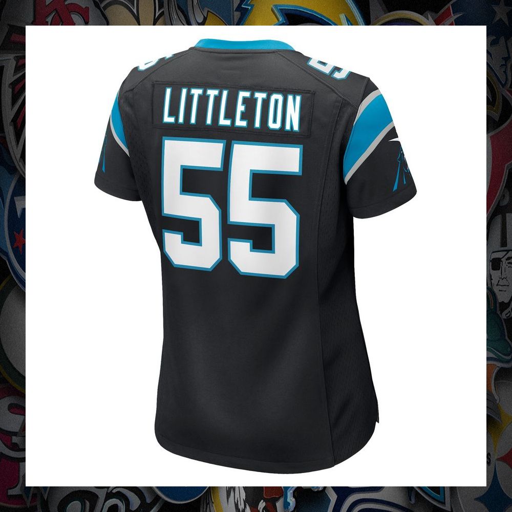 Cory Littleton Carolina Panthers Black Football Jersey 7 Cory Littleton Carolina Panthers Black Football Jersey word2