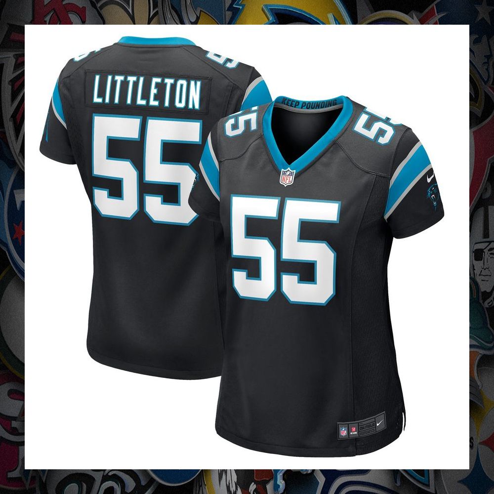 Cory Littleton Carolina Panthers Black Football Jersey 8 Cory Littleton Carolina Panthers Black Football Jersey word2